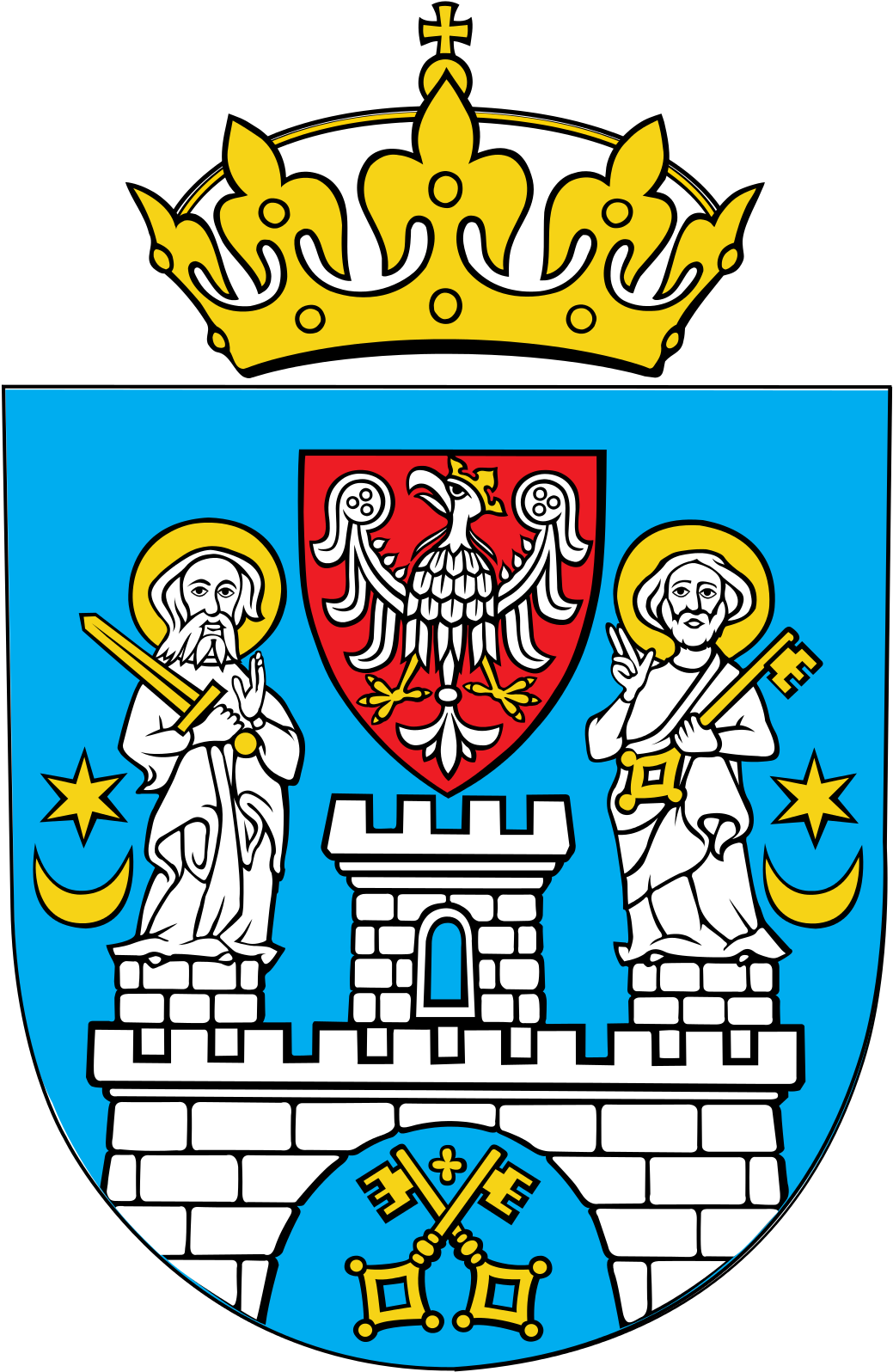 Coat_of_ Arms_with_ Saints_and_ Castle PNG Image