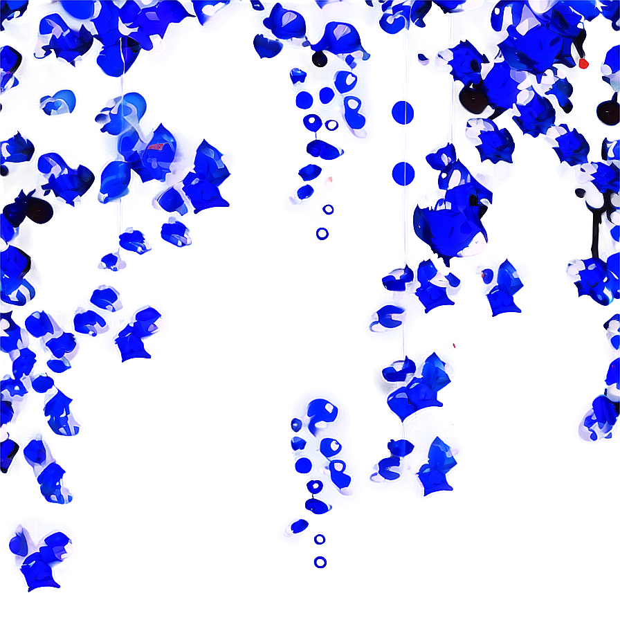 Cobalt Blue Confetti Fall Png 36 PNG Image