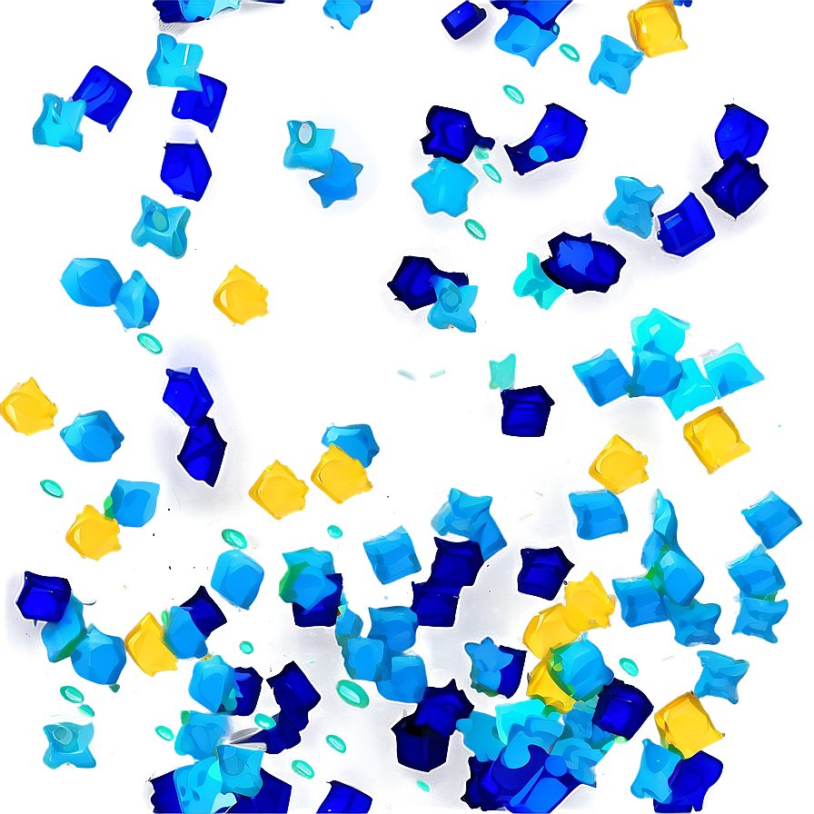 Cobalt Blue Confetti Fall Png Jxa30 PNG Image