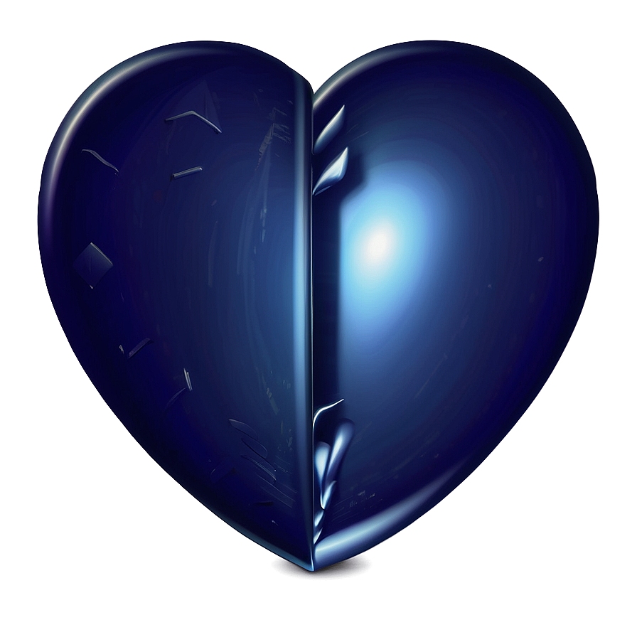 Cobalt Blue Heart Icon Png Faf PNG Image