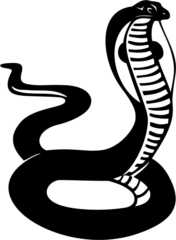 Cobra Silhouette Graphic PNG Image