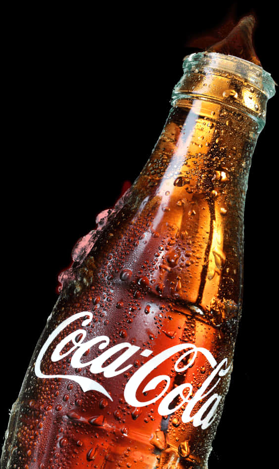 Coca Cola Bottle Condensation PNG Image