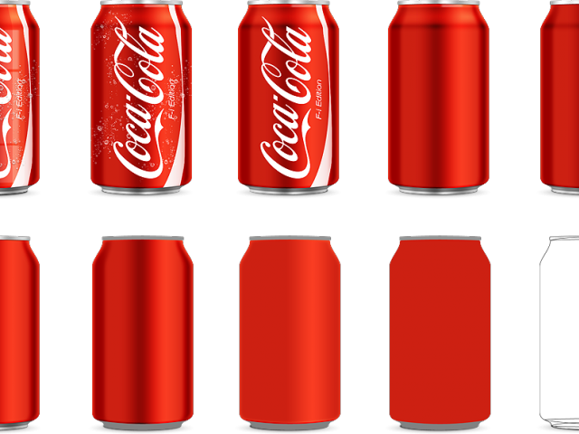 Coca Cola Can Progression PNG Image