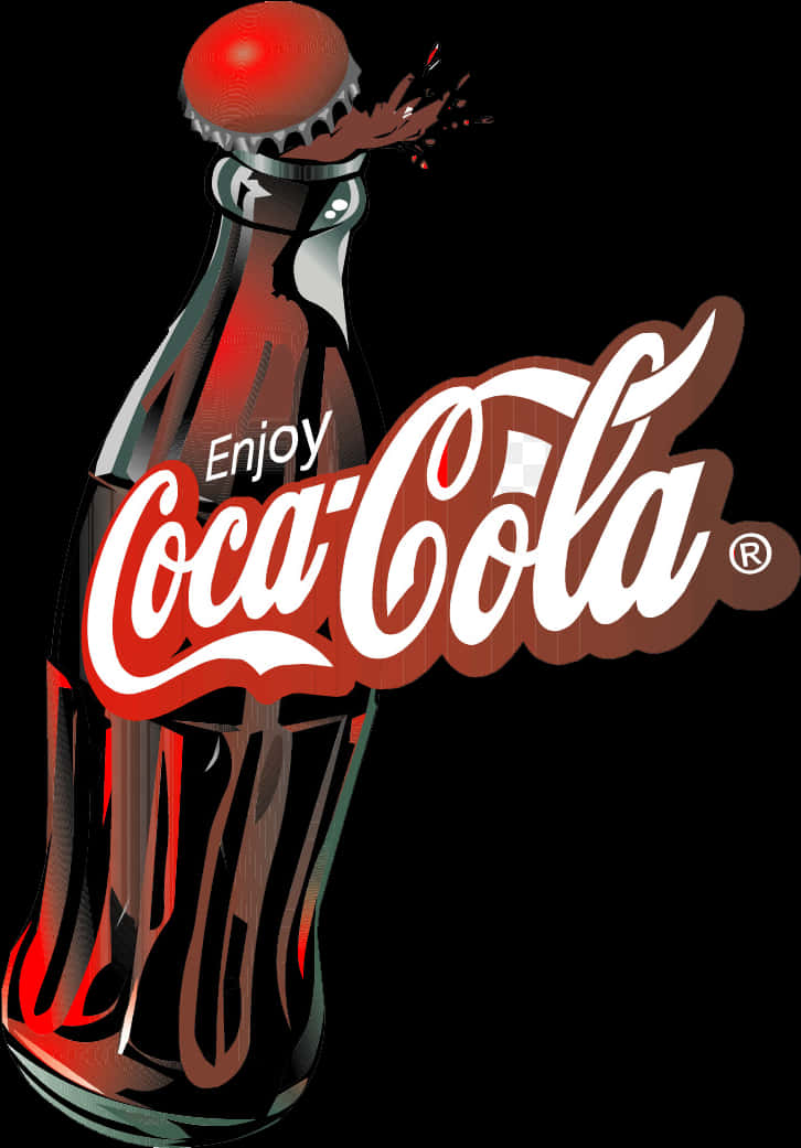 Coca Cola Classic Bottle Logo PNG Image