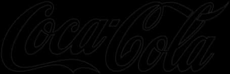 Coca Cola Classic Logo Black Background PNG Image