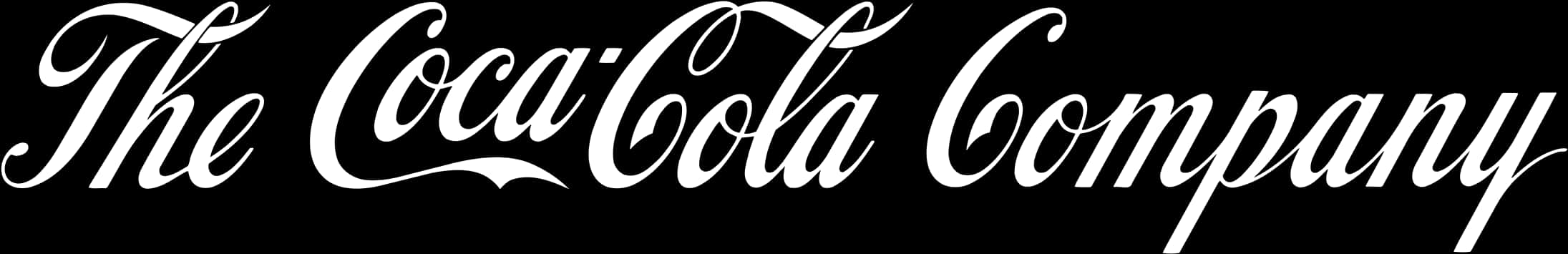 Coca Cola Company Logo Blackand White PNG Image