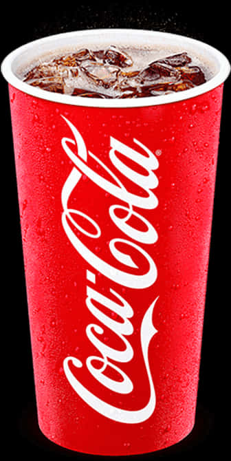 Coca Cola Cupwith Ice PNG Image