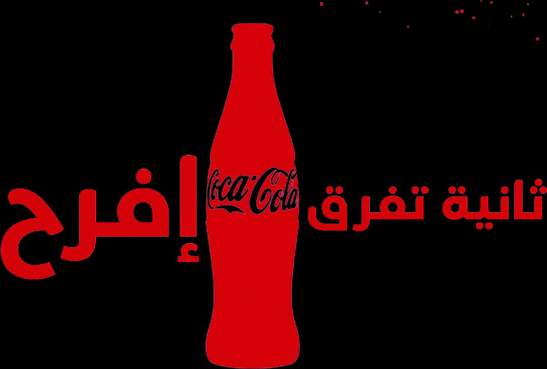 Coca Cola Logo Arabic Red Background PNG Image