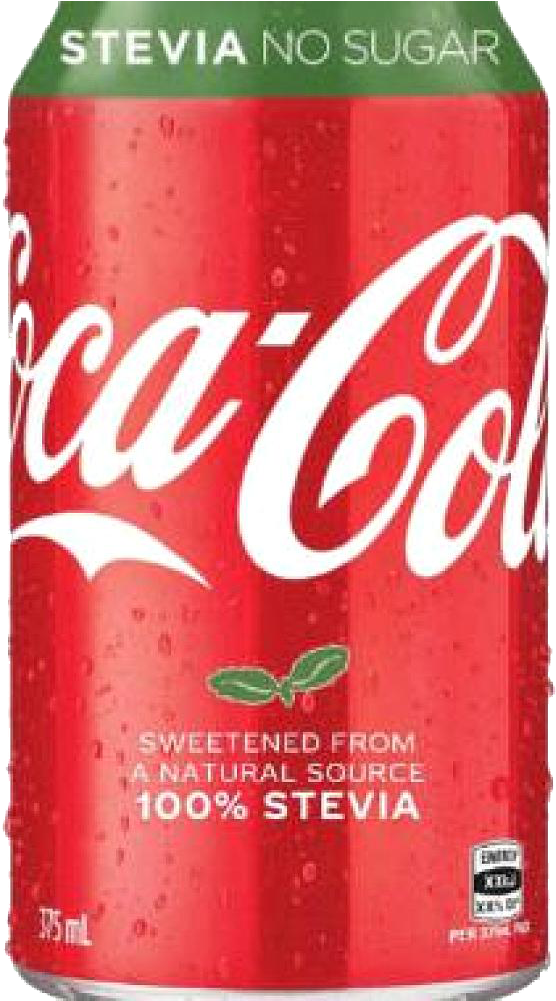 Coca Cola Stevia No Sugar Can PNG Image