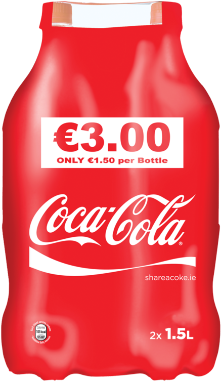 Coca Cola2 Pack Promotion PNG Image