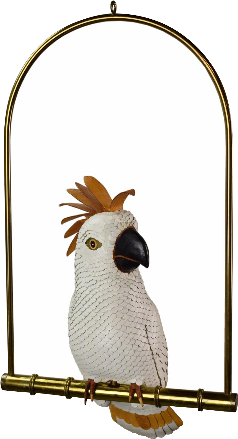 Cockatooon Brass Perch PNG Image