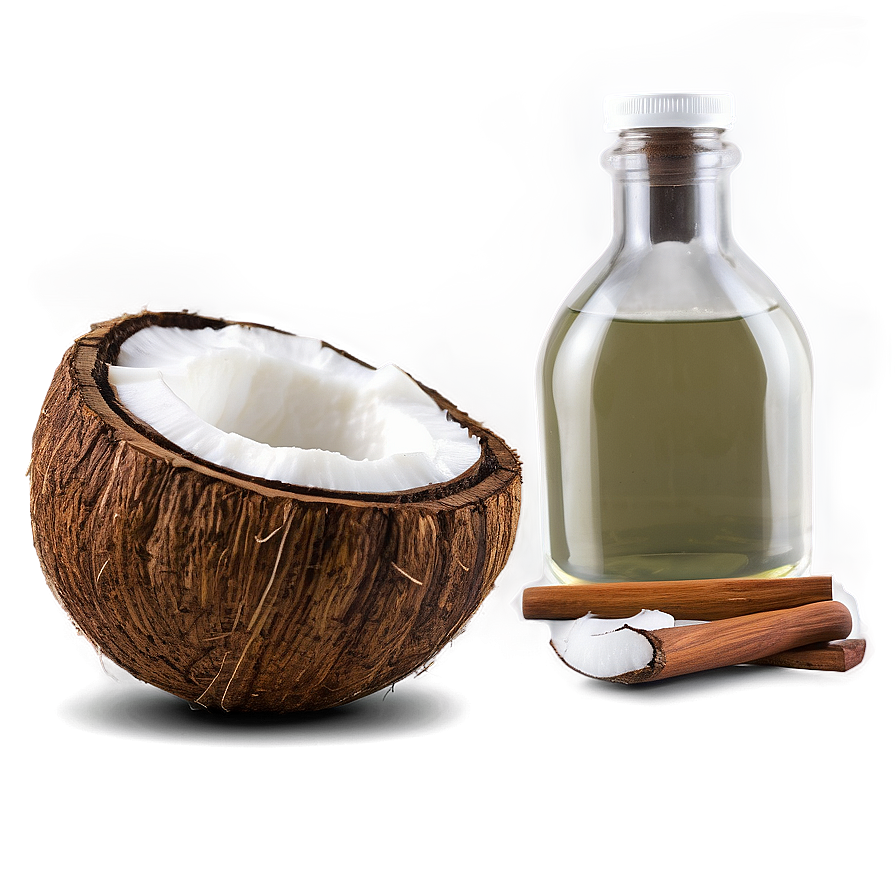 Coconut Oil Dietary Supplement Png Yvk PNG Image