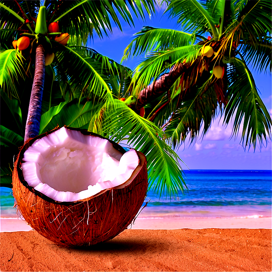 Coconut Tree In Paradise Png 22 PNG Image