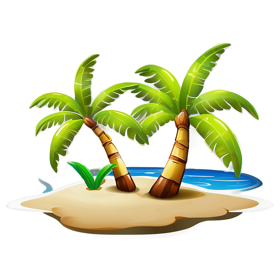 Coconut Tree In Paradise Png Bgv96 PNG Image