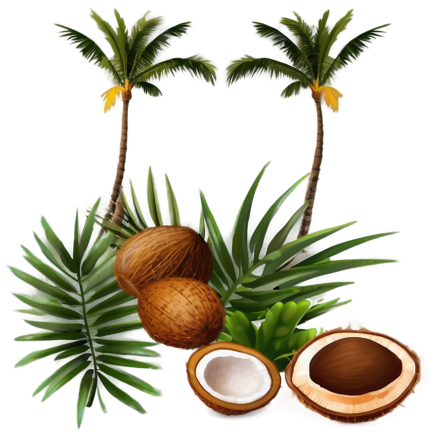 Coconut Tree Pattern Png 06202024 PNG Image