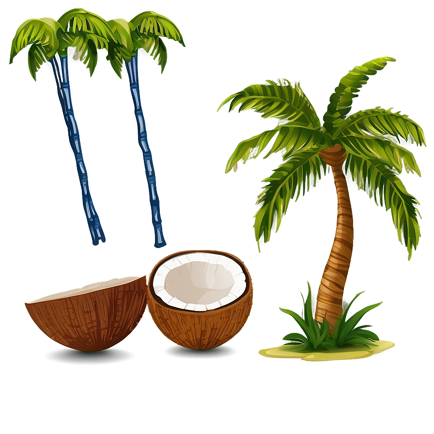 Coconut Tree With Coconuts Png 06202024 PNG Image