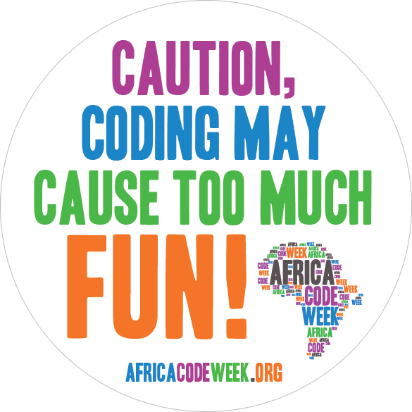 Coding Fun Caution Sign Africa Code Week PNG Image