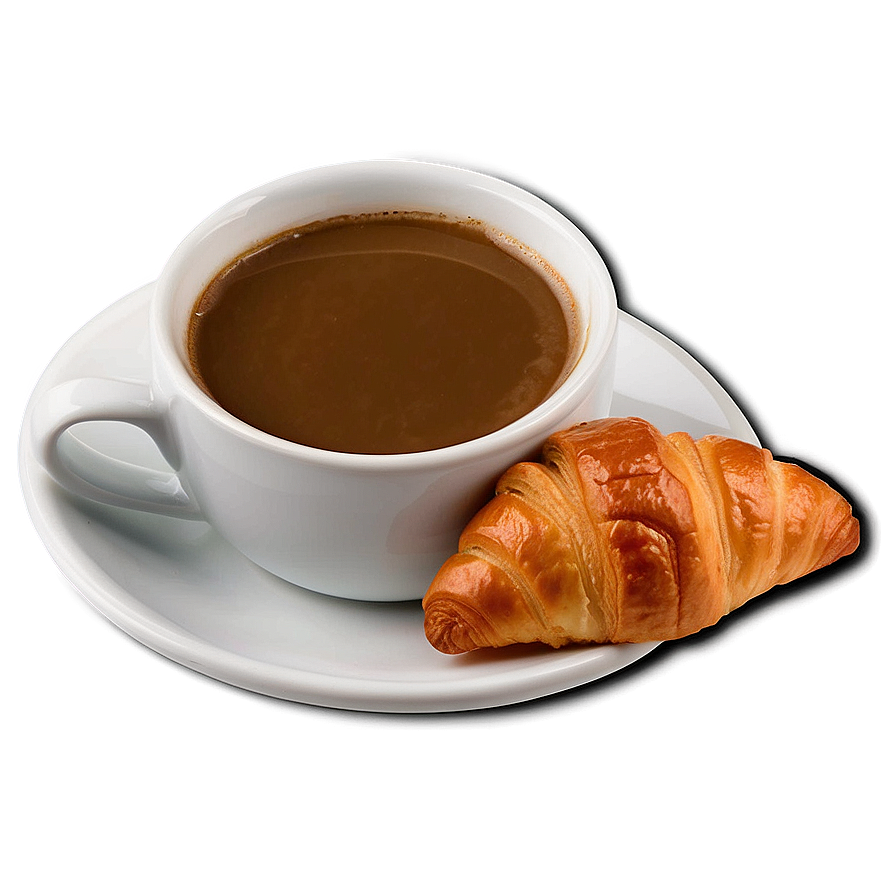 Coffee And Croissant Png Bwv87 PNG Image