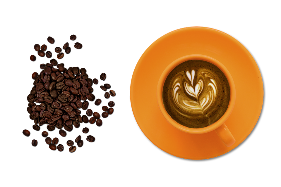 Coffee Artand Beans PNG Image