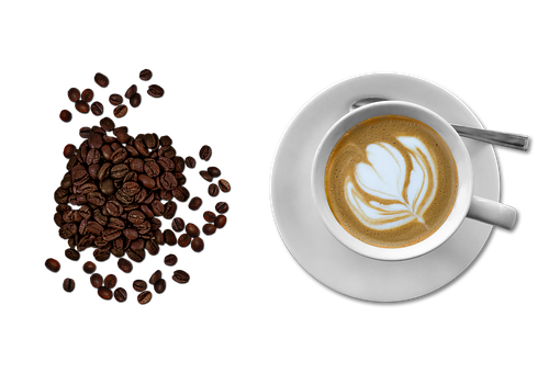 Coffee Artand Beanson Black Background.jpg PNG Image