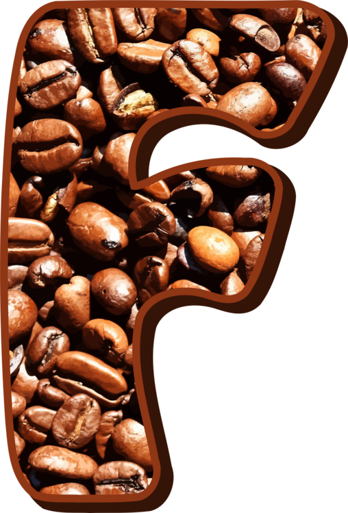 Coffee Beans Artistic Outline PNG Image