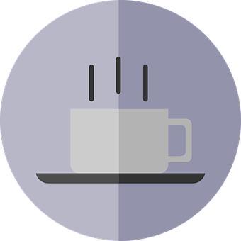 Coffee Cup Icon Flat Design PNG Image