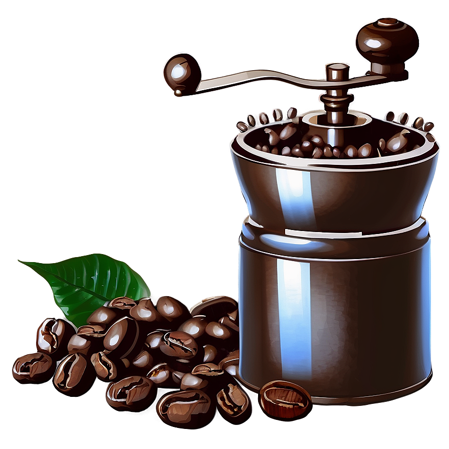 Coffee Grinder And Beans Png Ryd PNG Image