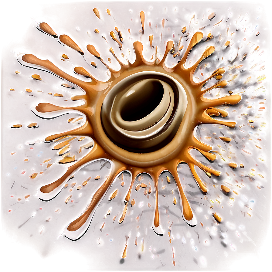 Coffee Splash Pattern Png 06272024 PNG Image