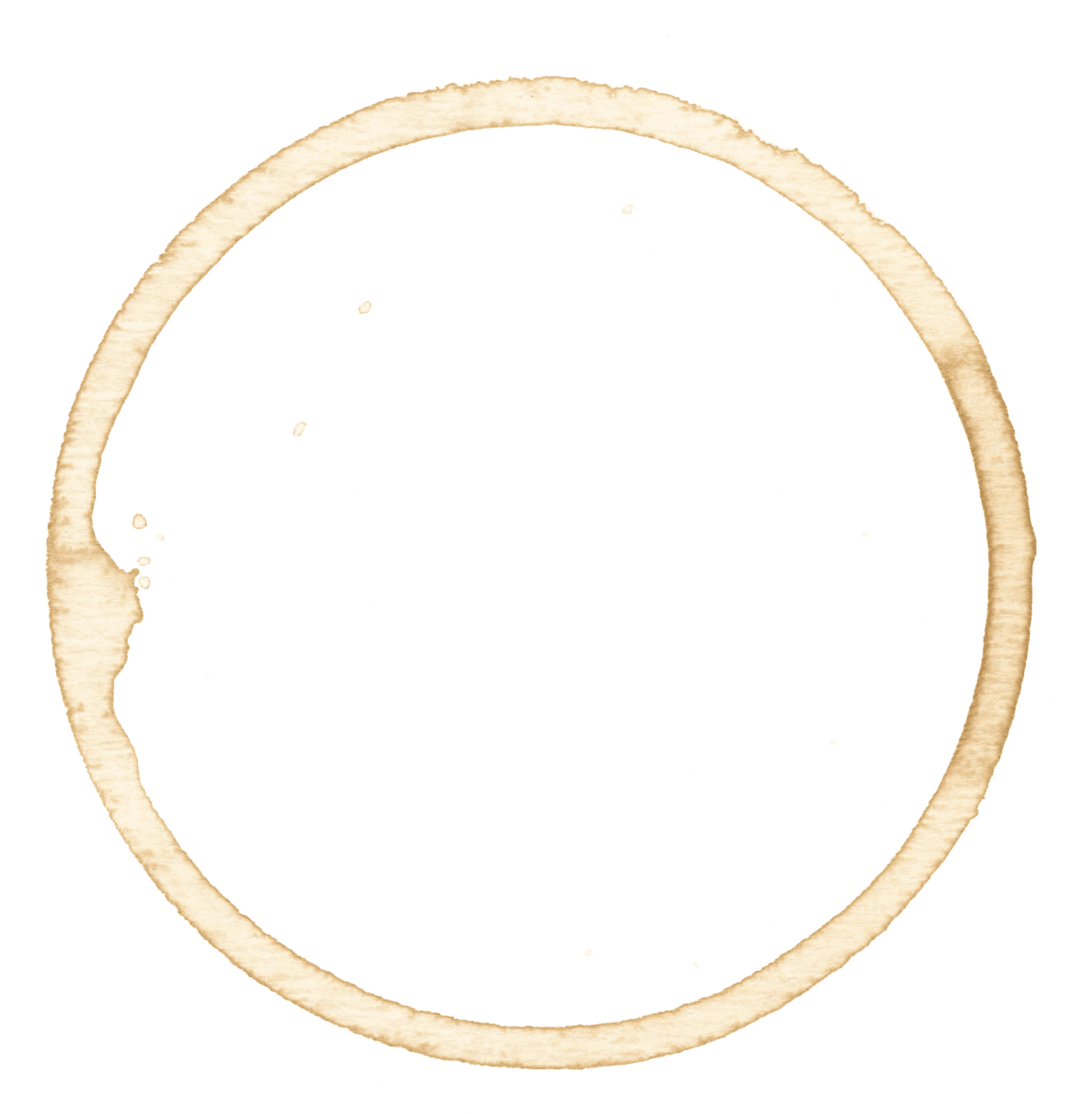 Coffee Stain Ringon Surface PNG Image