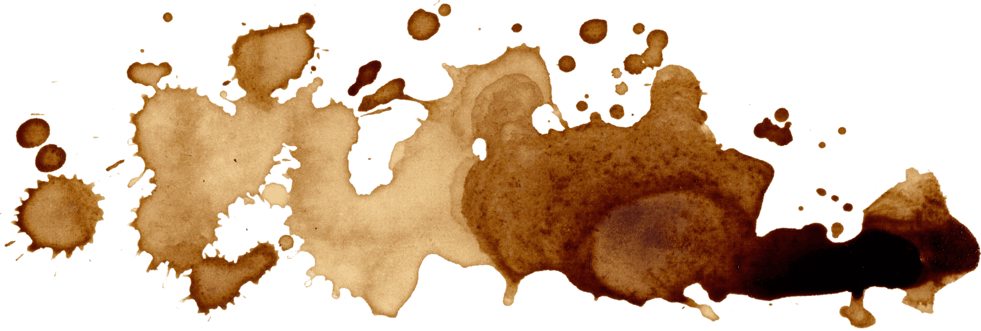 Coffee Stain Splatter Texture PNG Image