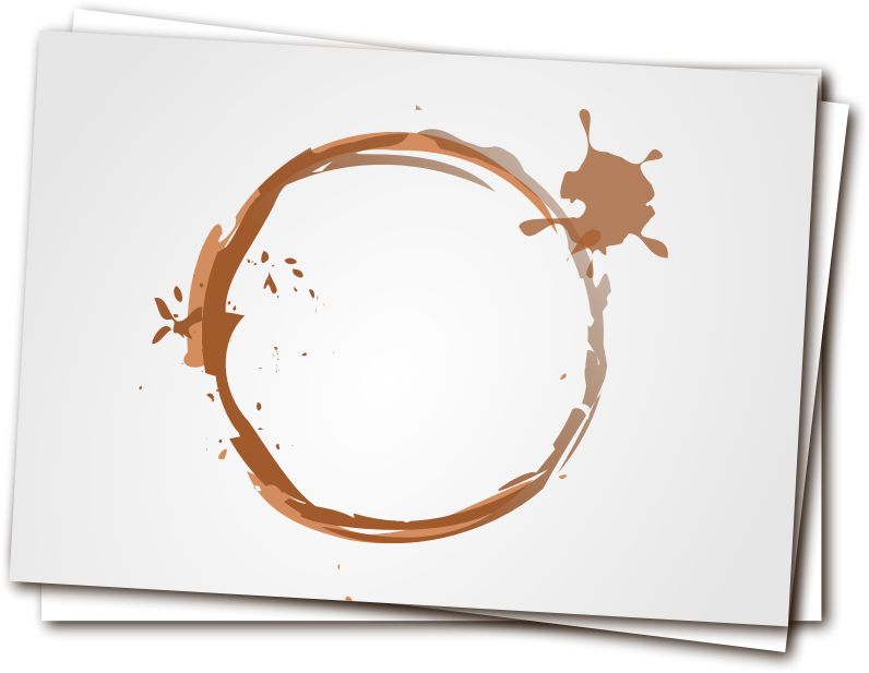 Coffee Stainon Paper PNG Image