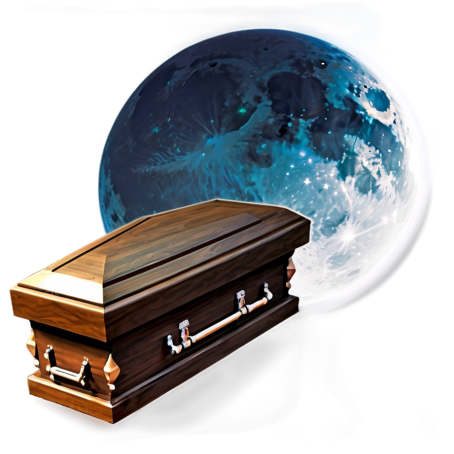 Coffin In Moonlight Png 05242024 PNG Image