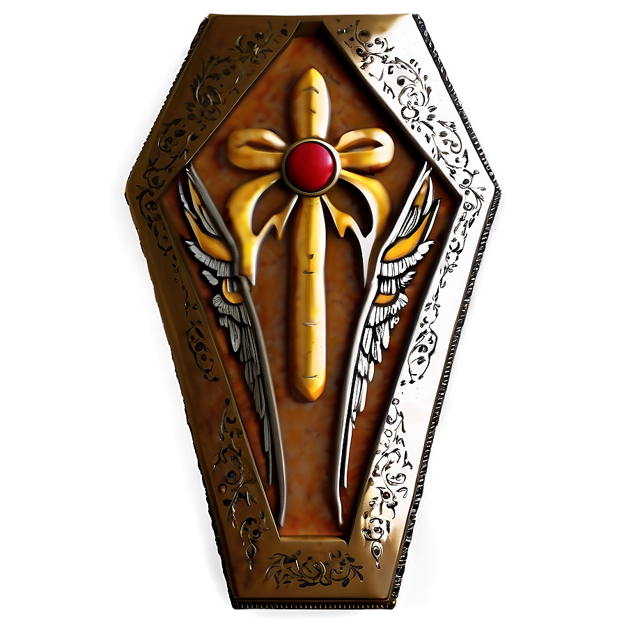 Coffin With Angel Wings Png 05242024 PNG Image