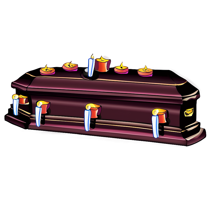 Coffin With Candle Png 05242024 PNG Image