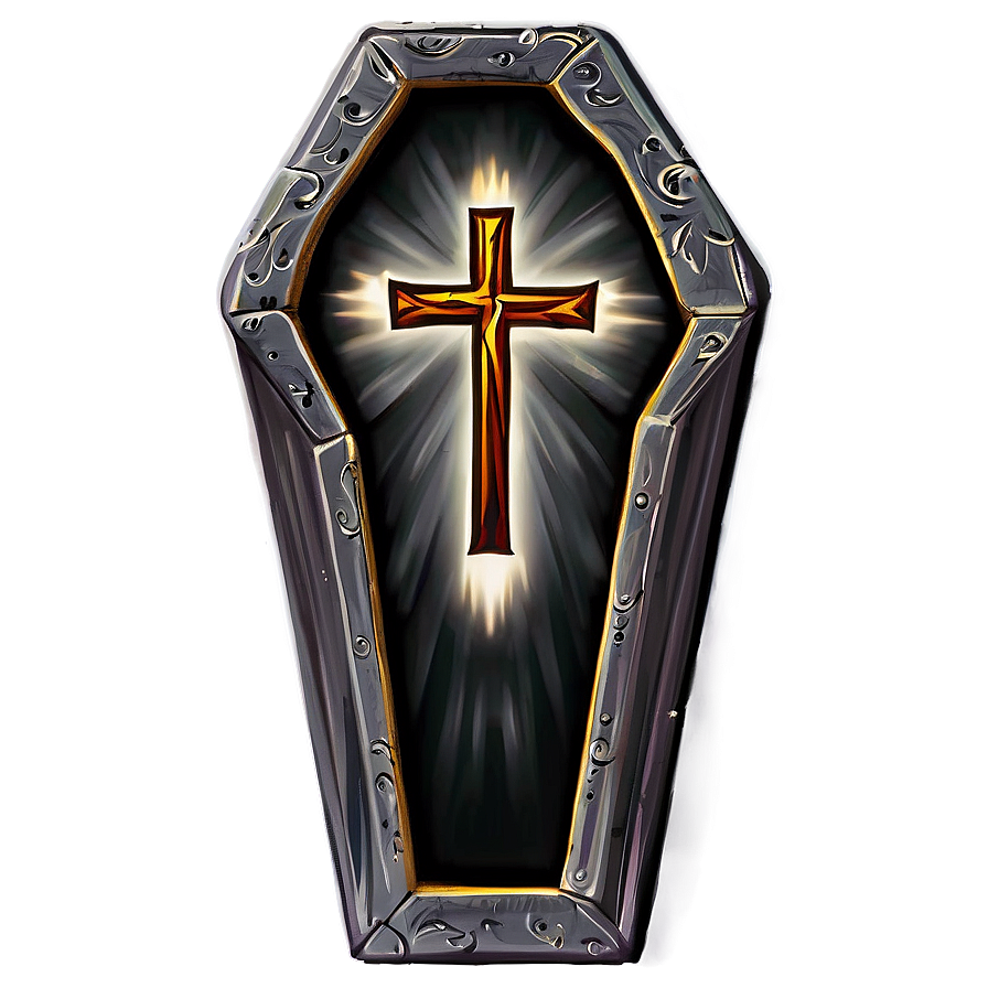 Coffin With Cross Png Nhk PNG Image