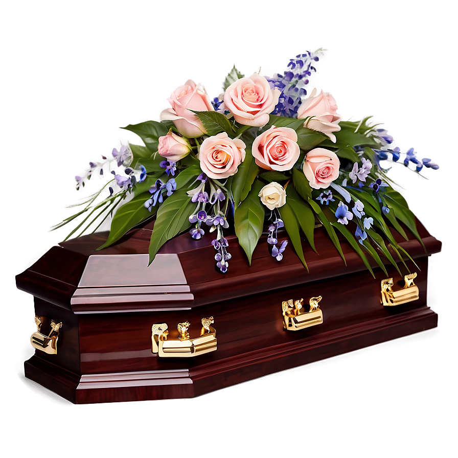 Coffin With Flowers Png 67 PNG Image