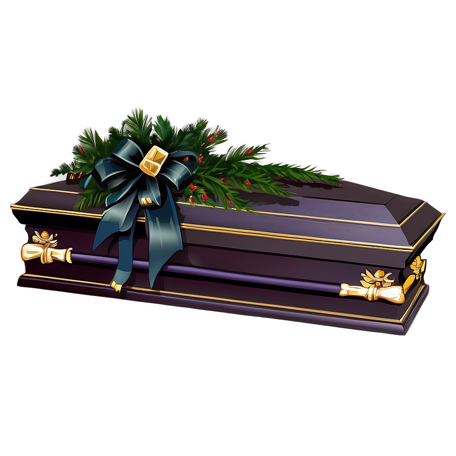 Coffin With Ribbon Png Mrd59 PNG Image