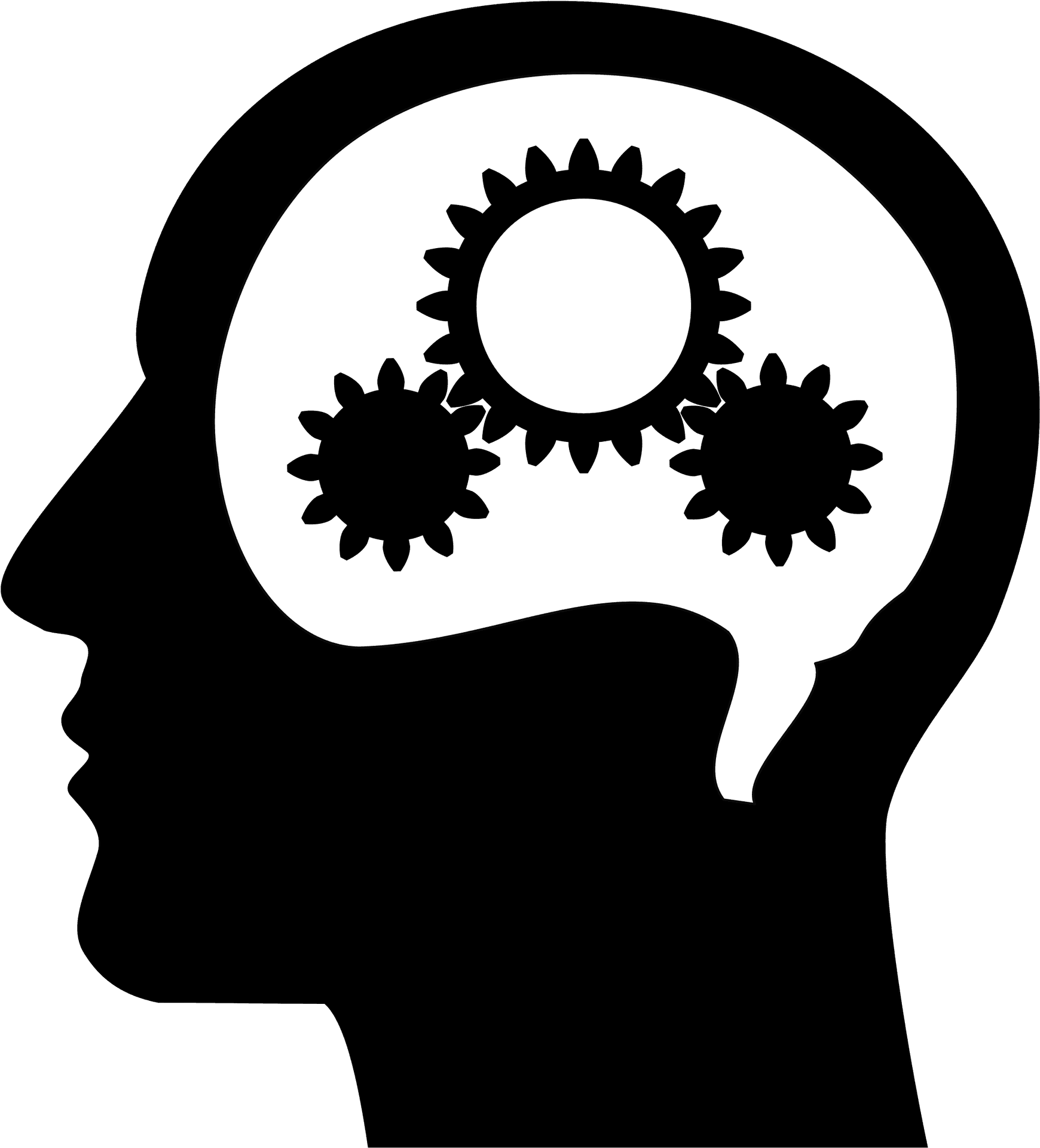 Cognitive Gears Illustration PNG Image