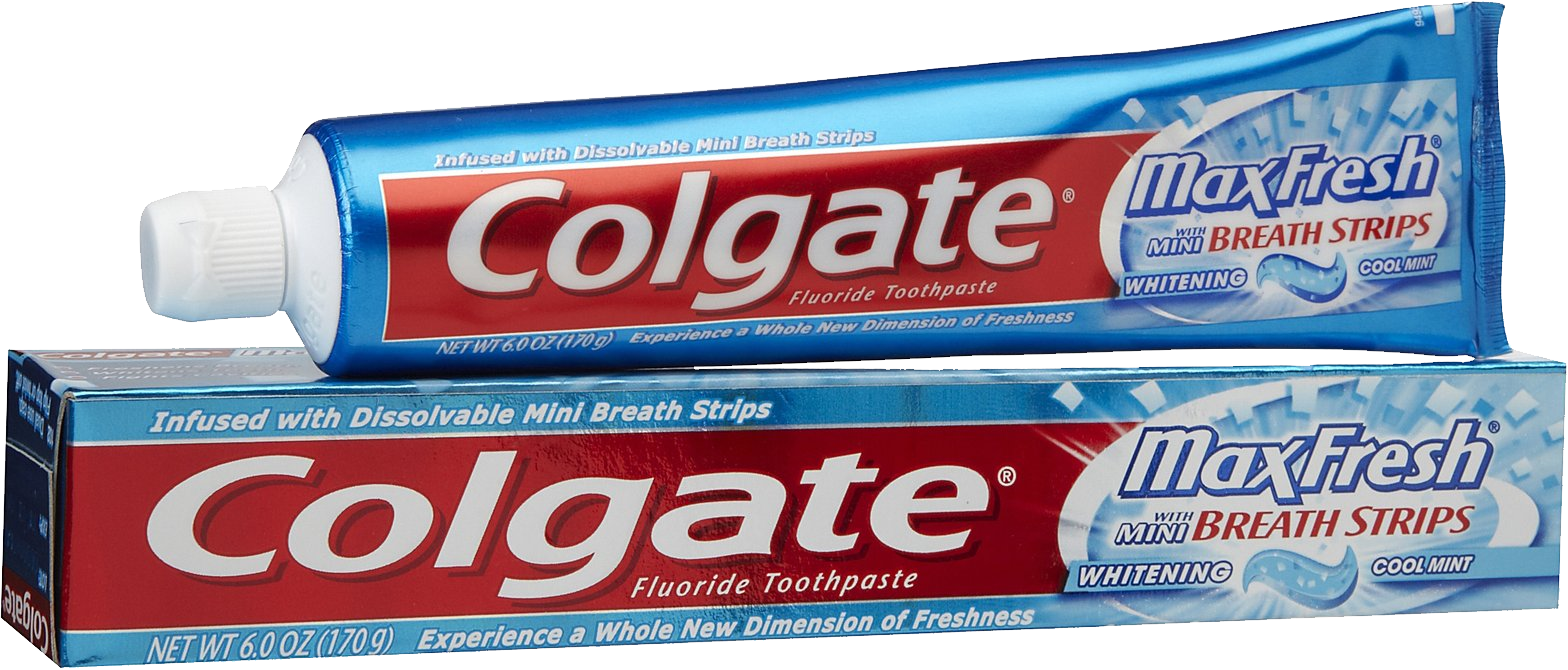 Colgate Max Fresh Toothpastewith Box PNG Image