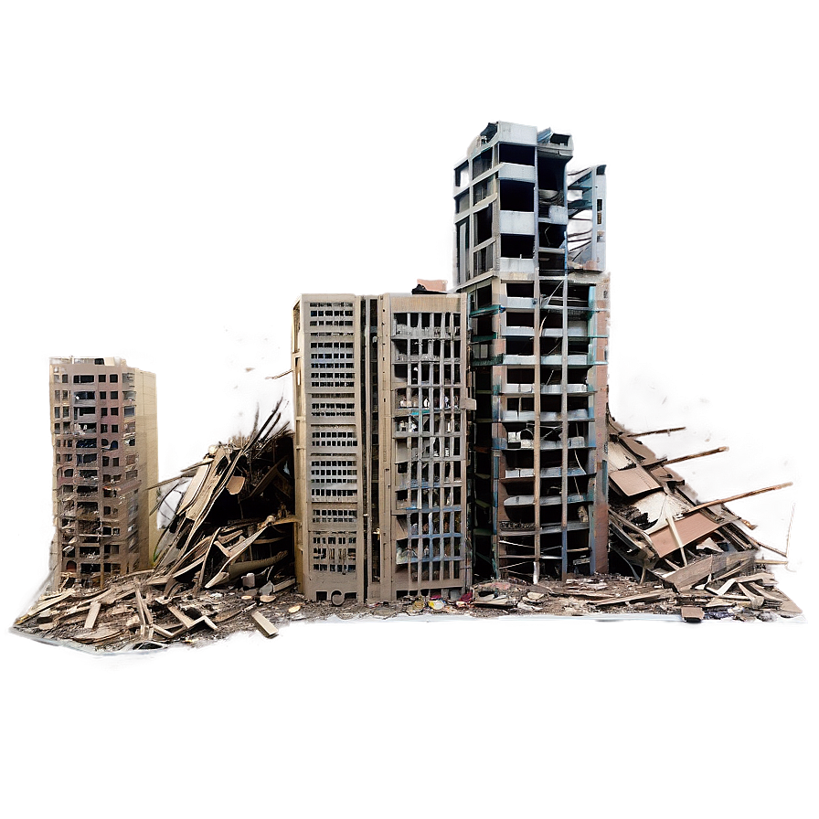 Collapsed City Buildings Png 52 PNG Image