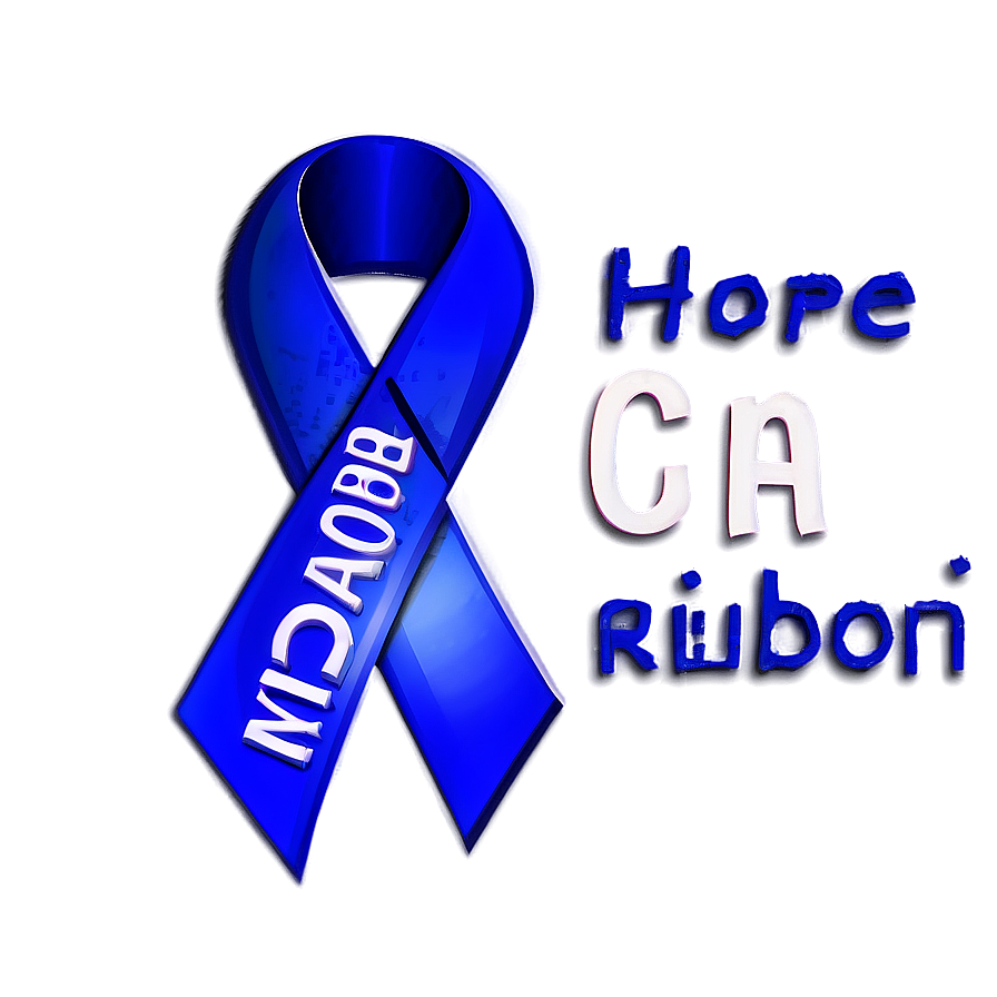 Colon Cancer Hope Ribbon Png Eeq33 PNG Image