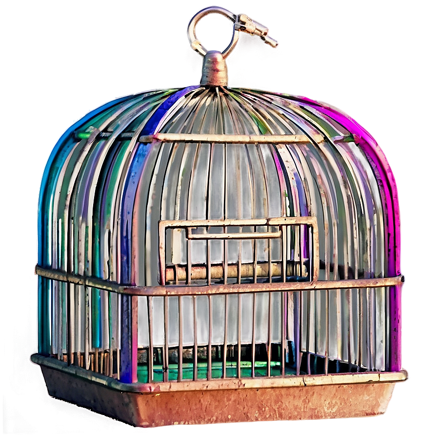 Colored Bird Cage Png 06122024 PNG Image