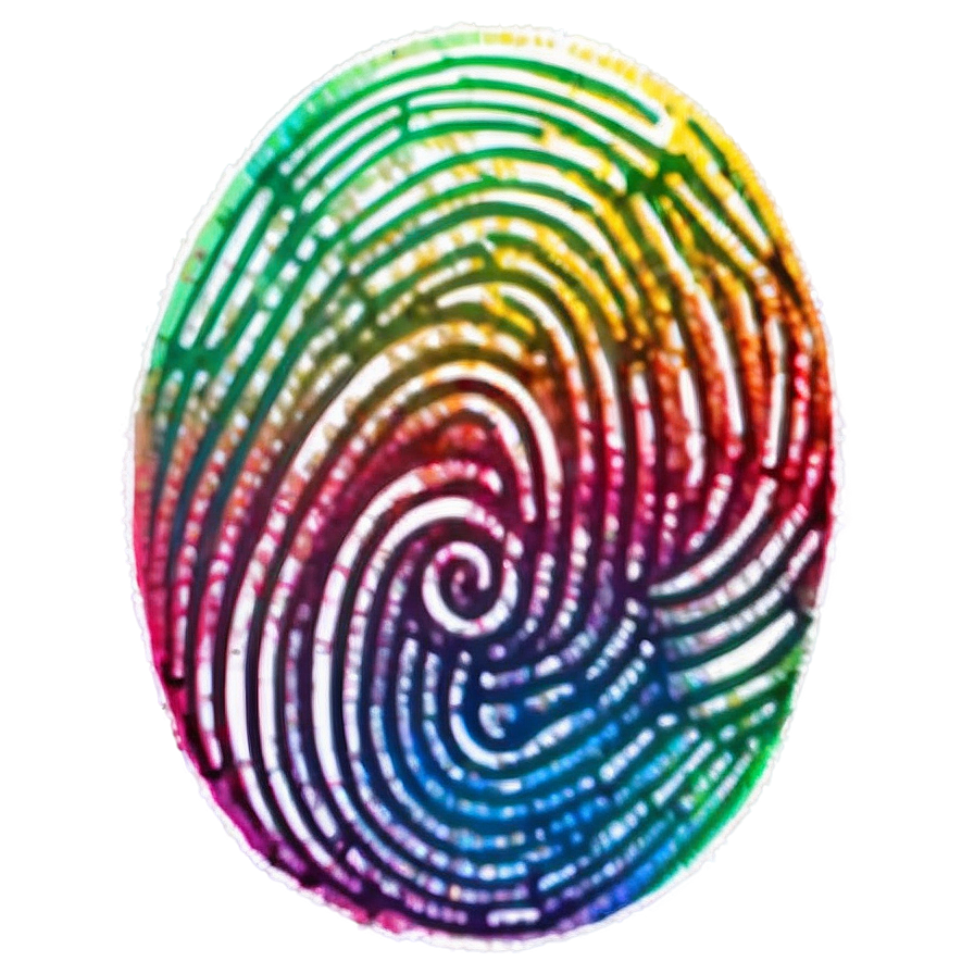 Colored Fingerprint Art Png 87 PNG Image