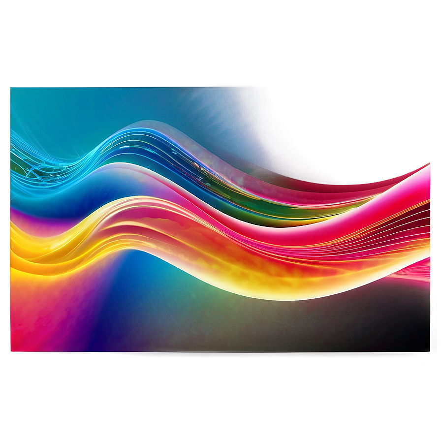 Colorful Abstract Waves Png Nlm77 PNG Image