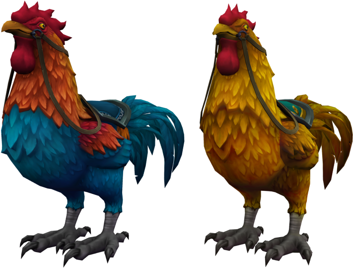 Colorful_ Animated_ Roosters PNG Image