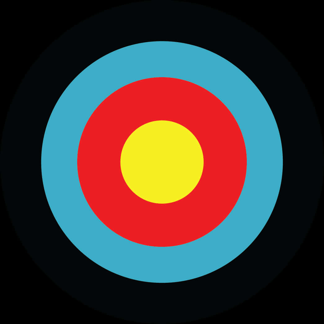 Colorful Archery Target PNG Image