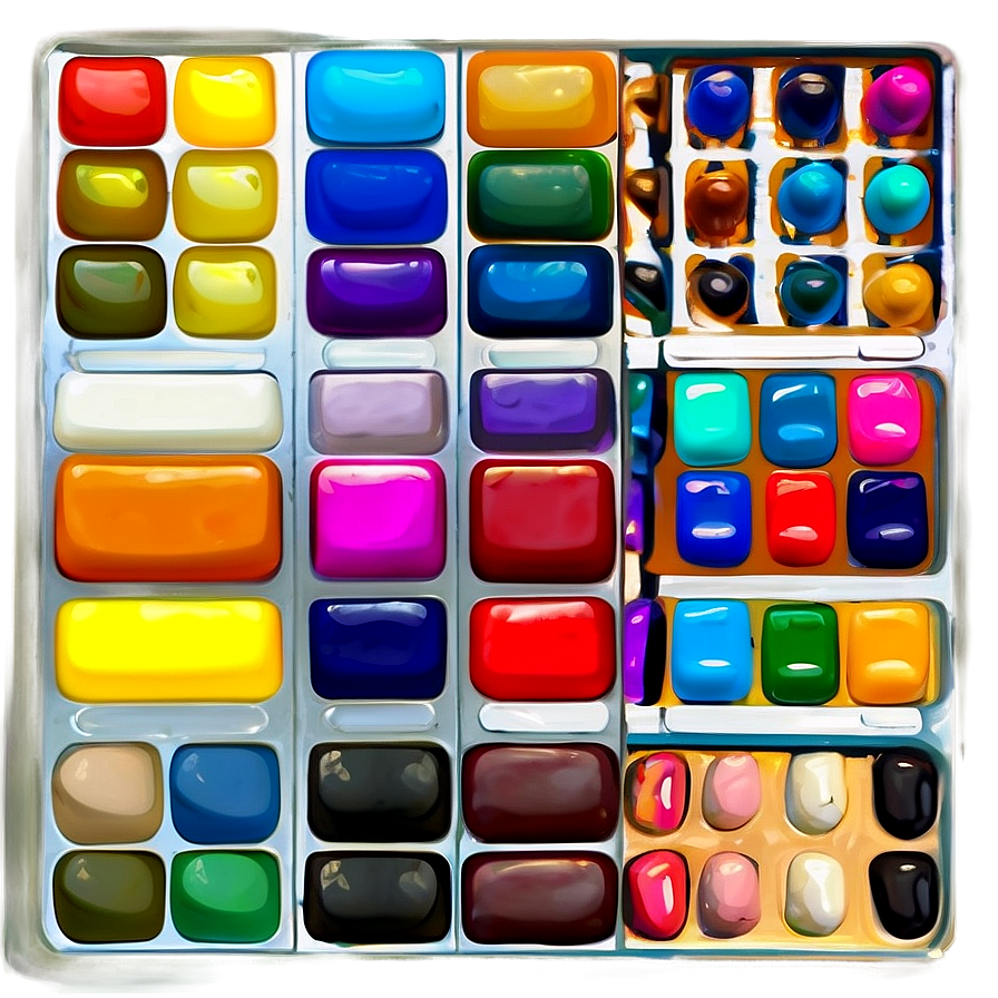 Colorful Art Palette Png Icg PNG Image