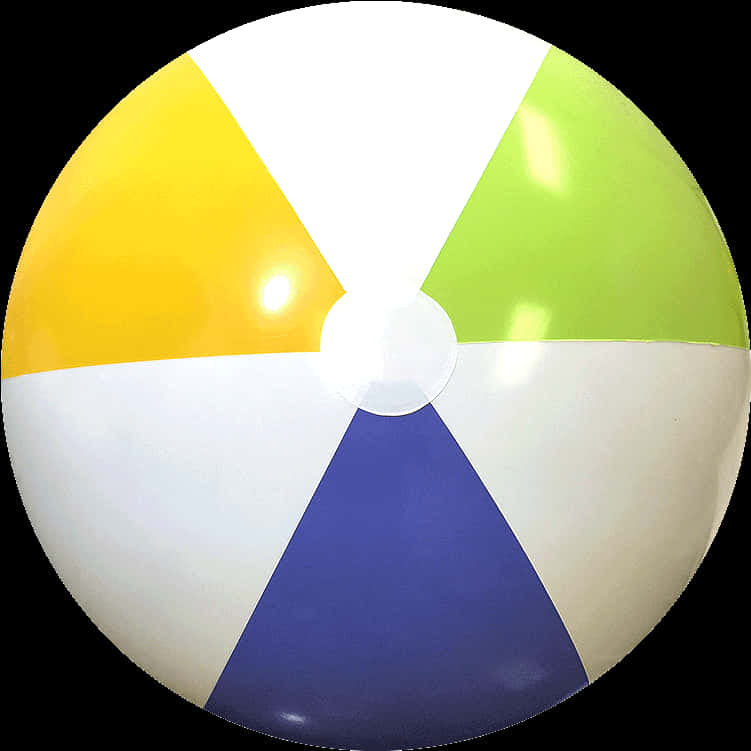 Colorful Beach Ball Isolated PNG Image