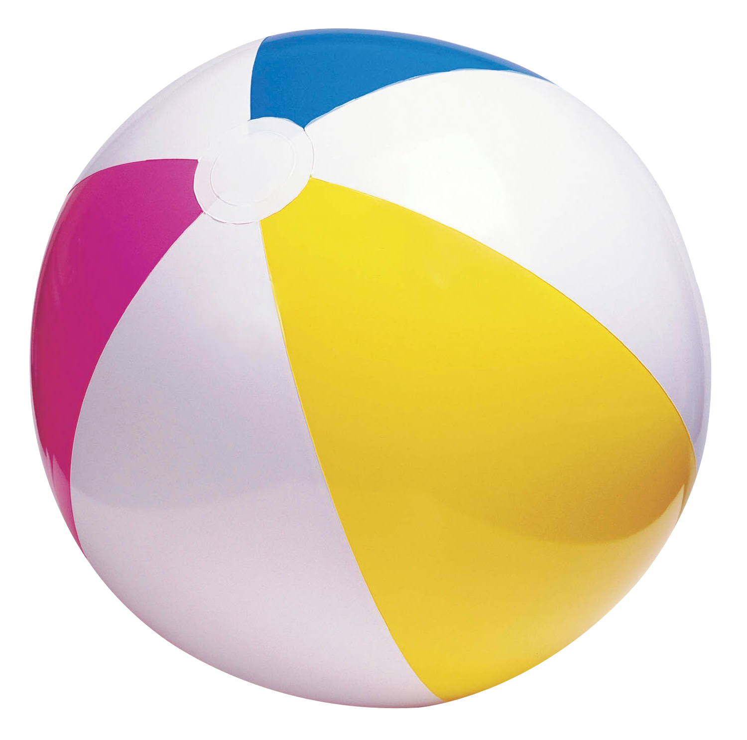 Colorful Beach Ball Isolated PNG Image