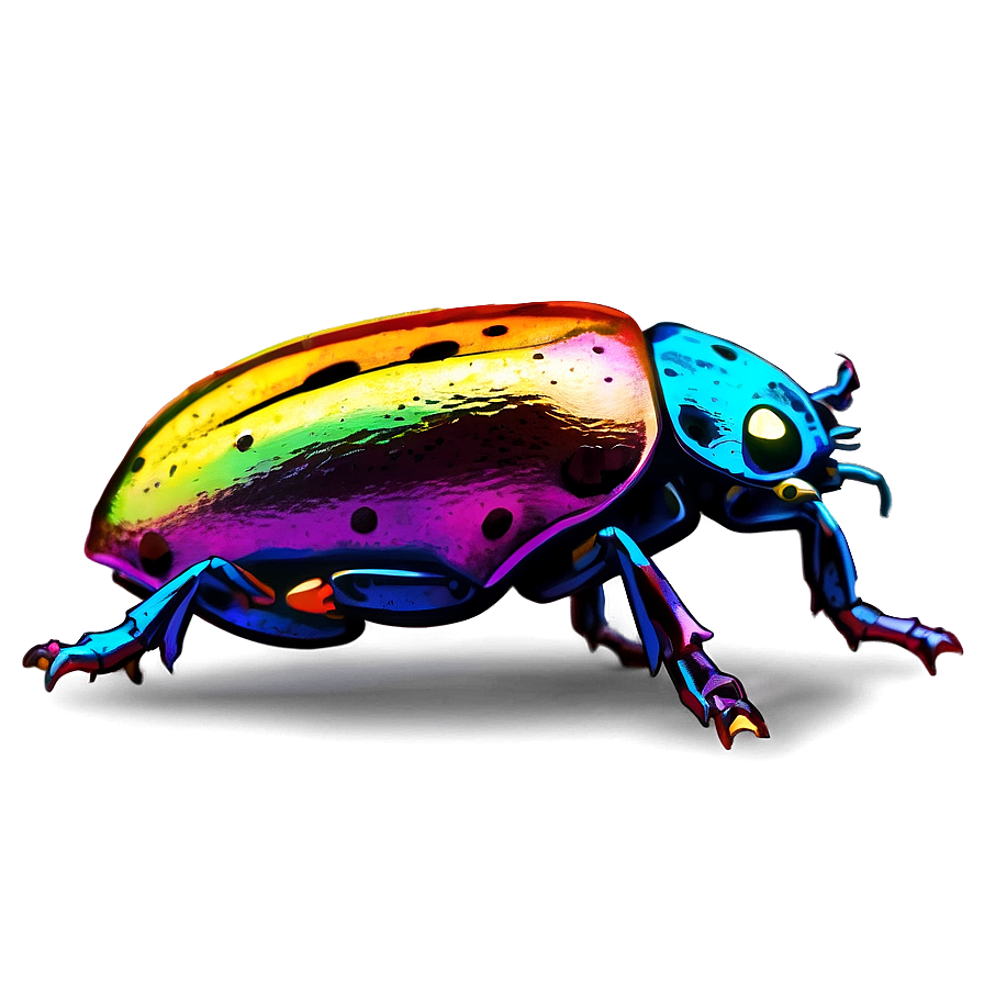 Colorful Beetle Artwork Png 6 PNG Image